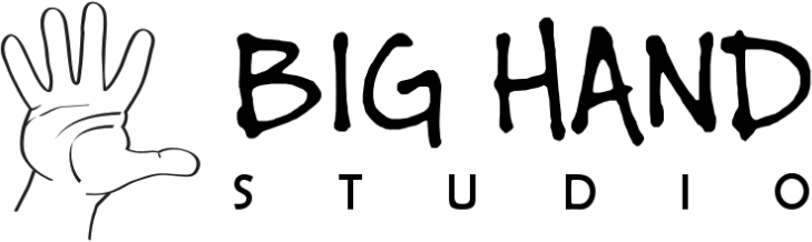 Big hand studio logo black