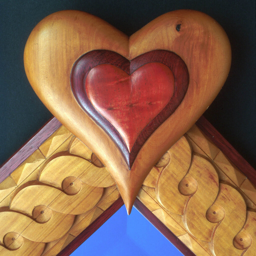 Swiss Pearwood; Pink Ivory; Purpleheart - Carved